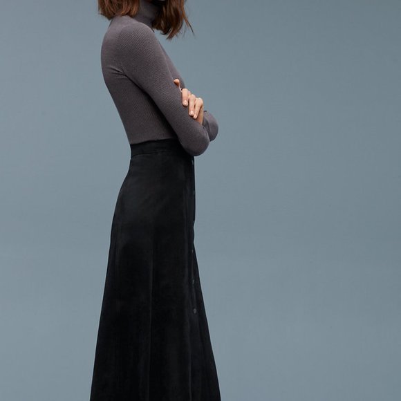 Aritzia Wilfred Gaudin VEGAN Suede Skirt - Picture 5 of 6